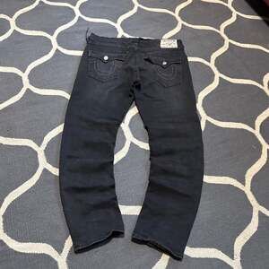 Black True Religion Geno Relaxed Slim Jeans